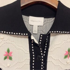RARE Alice McCall “Come On Over” black mini knit western dress